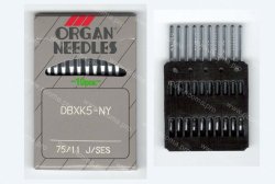 Иглы ORGAN NEEDLES DB-K5 №75 SES